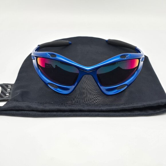Oakley Other - *SOLD* Oakley 04-600 Racing Jacket Gen 2 New Blue Frame +Red Iridium Sunglasses
